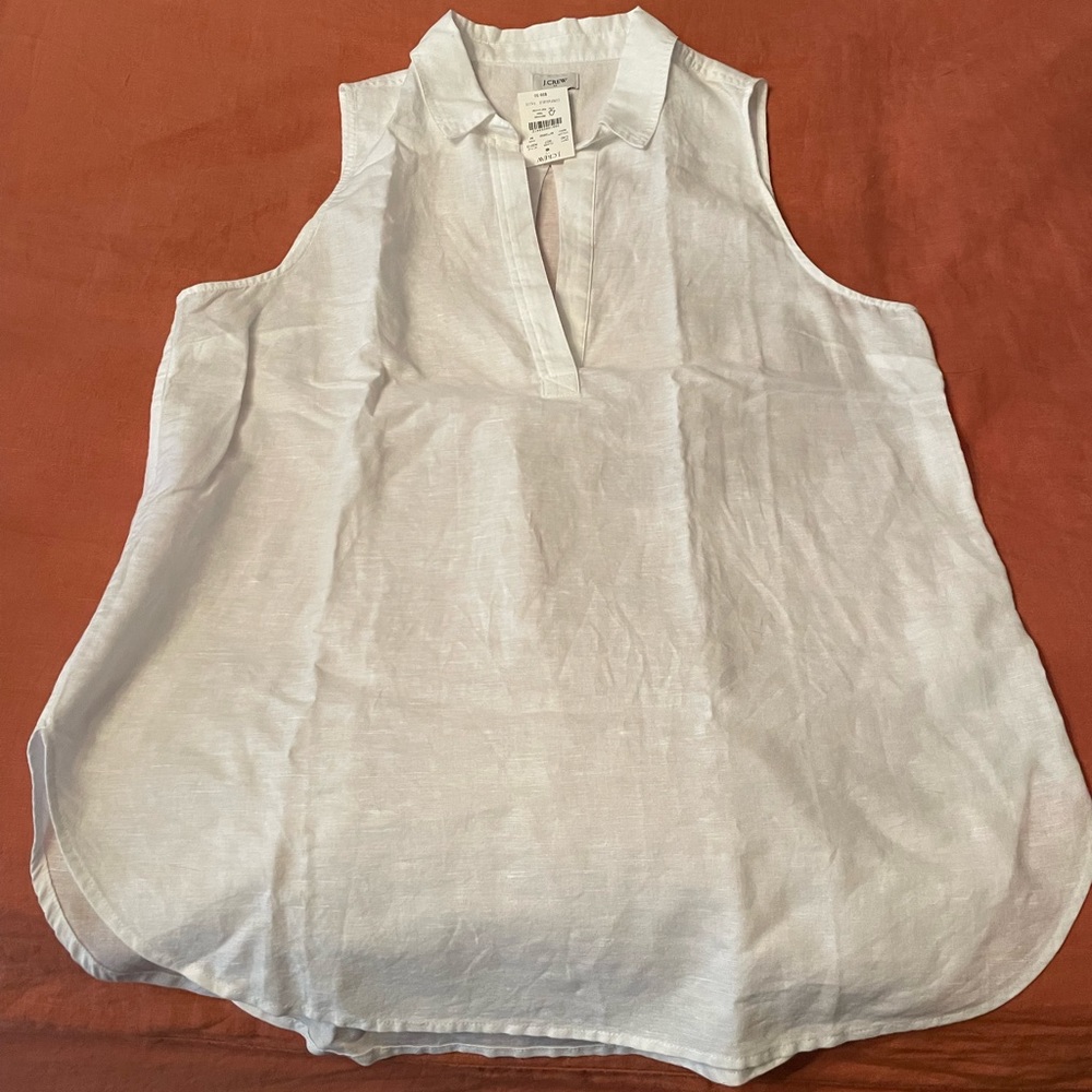 J. Crew Linen Tunic Top